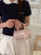 Women's Mini Crossbody Bag Embossed Pattern Cylinder Zipper Handbags