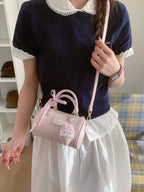 Women's Mini Crossbody Bag Embossed Pattern Cylinder Zipper Handbags