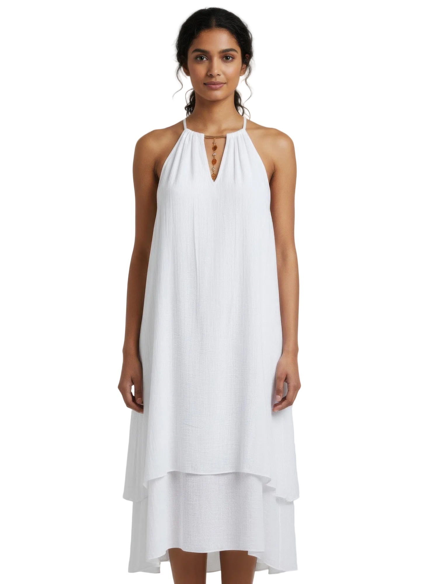 Mlle Gabrielle Solid Sleeveless Dress