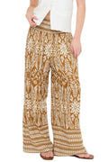 Smocked Waist Floral Pants