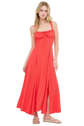 Boned Tie-Back Dress