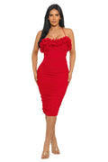 Passion Bloom Ruched Dress