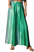 Ombre Satin Extra Wide Leg Pants