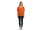 Unique Spectrum Solid Color Short Sleeve Blouse
