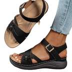 Casual Women's Wedge Sandals Open Toe Platform Mid Heel Comfort Shoes