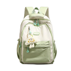 Casual Backpack Multi-pockets Large Lightweight Color Block Shoulder Bags