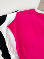 Casual Women's Tank Top Sleeveless Ruched Mock Neck Stretchy Solid Blouses