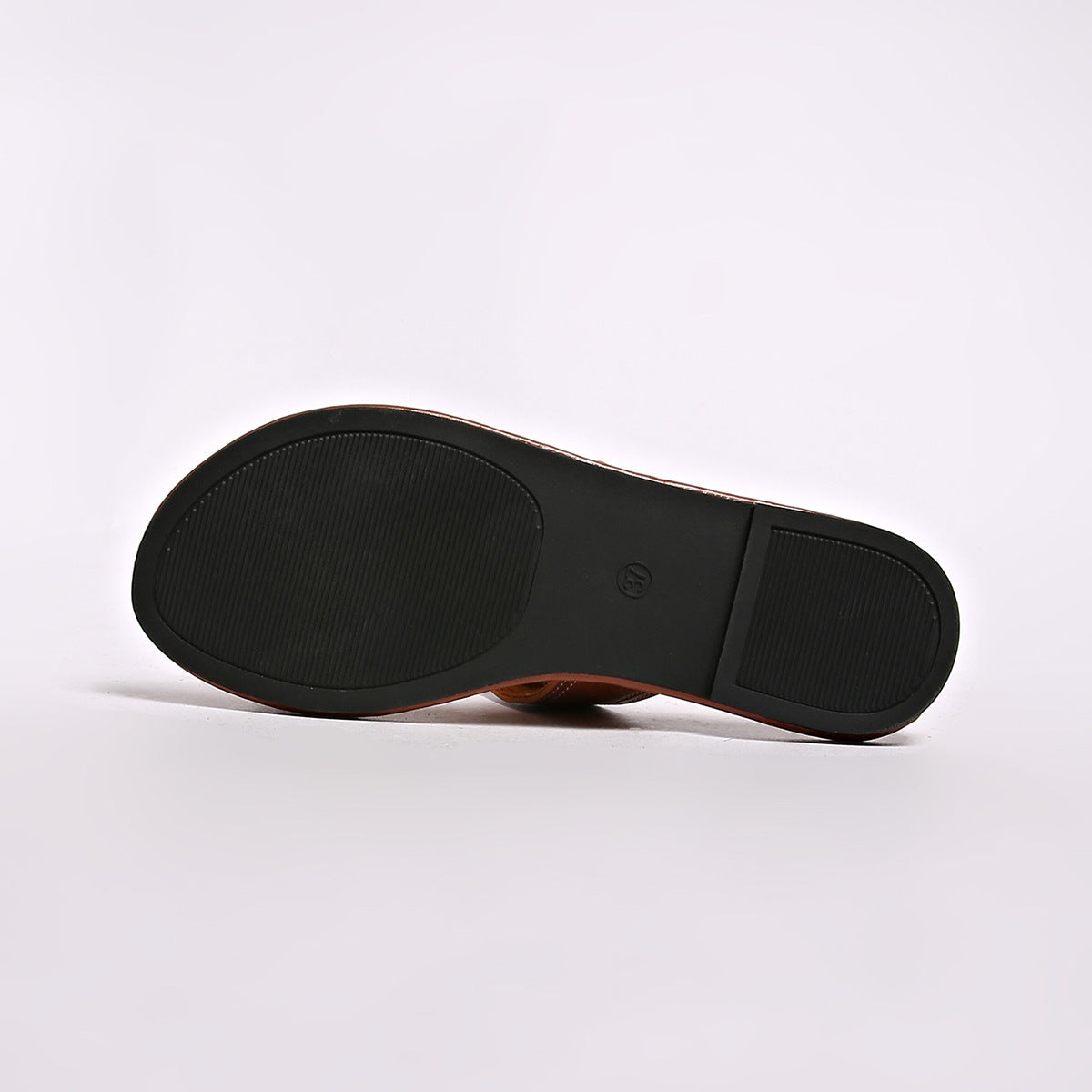 Women's Casual Sandals Buckled Pu Leather Slide Sandals Summer Flats