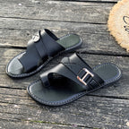 Women's Summer Flats Toe Loop Buckle Strap Sandals Casual Fashion Shoes