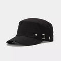 Classic Metal Buckle Detail Cotton Cap | Casual Fashion Hat One Size