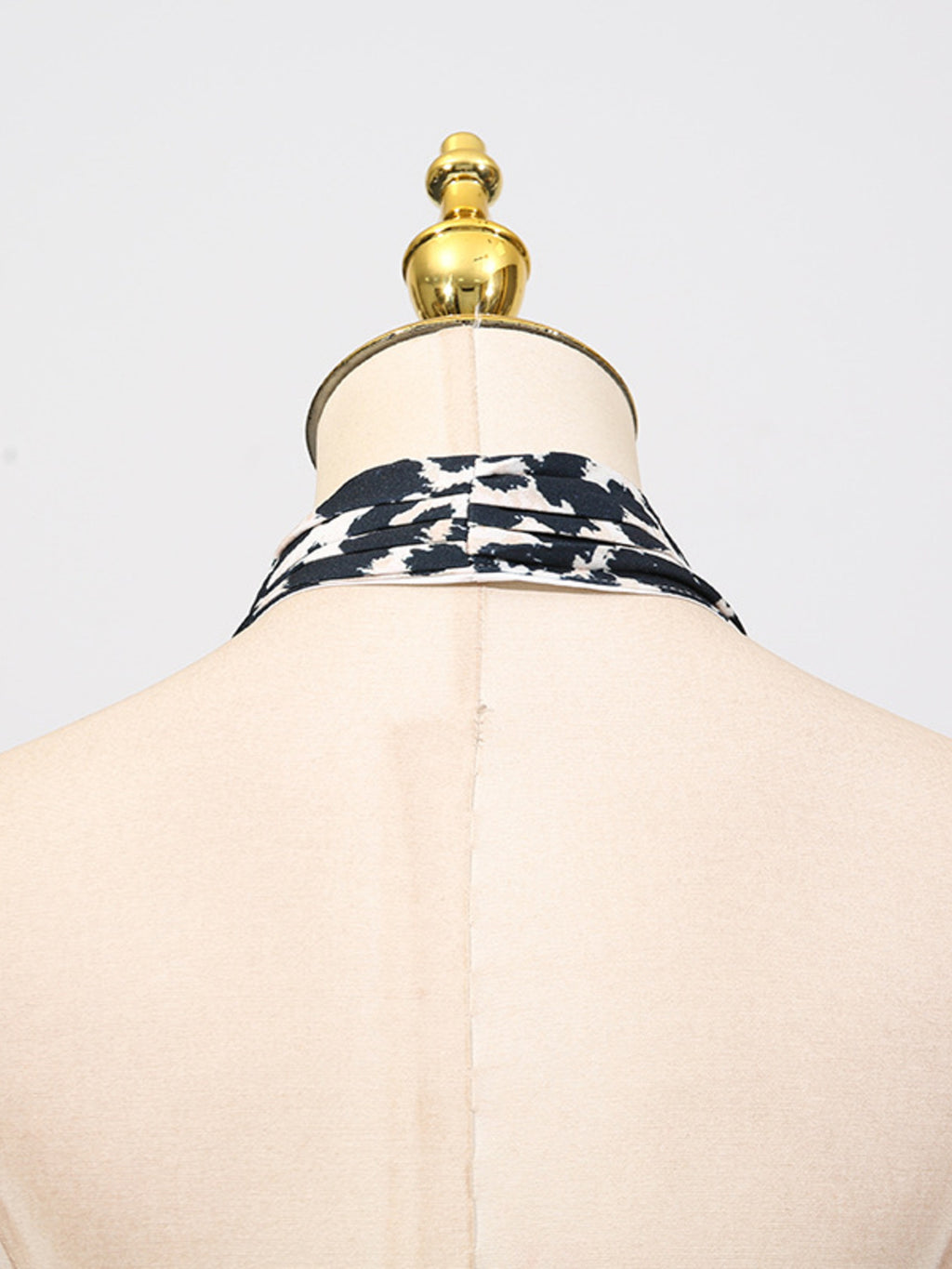 Sexy Mini Dress V-Neck Halter Ruffle Sleeveless Cutout Leopard Floral Backless