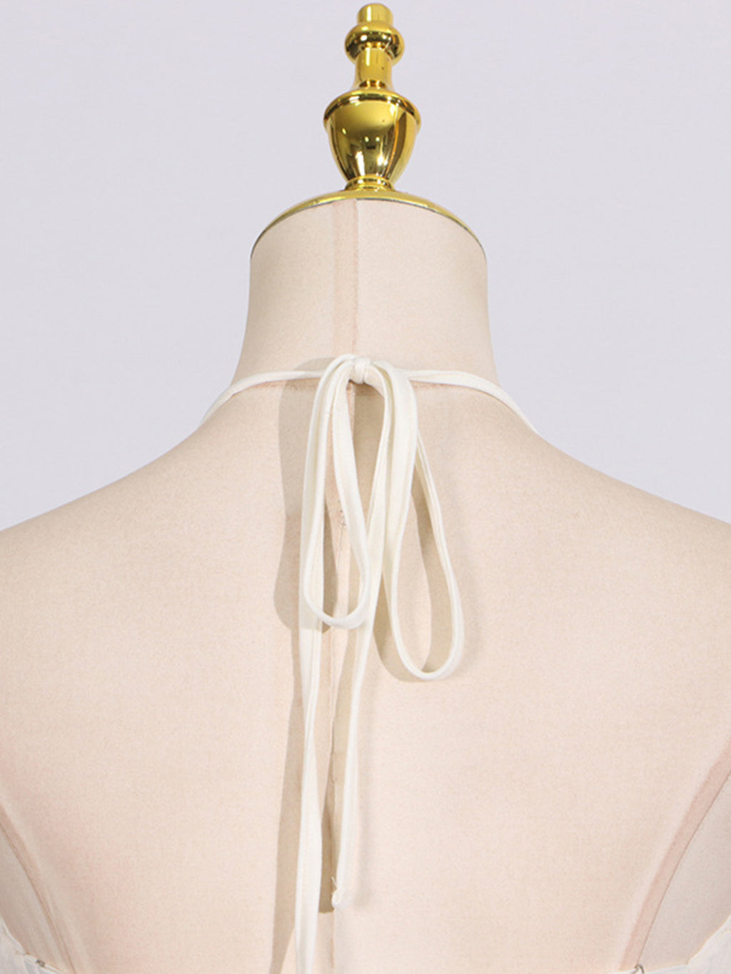 Halter Maxi Dress Ruched Ruffle Layered Sleeveless Party Backless Tied Smocked