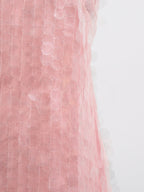 Sequin Mini Dress Halter Neck Backless Tied Party Sleeveless Mesh Lightweight