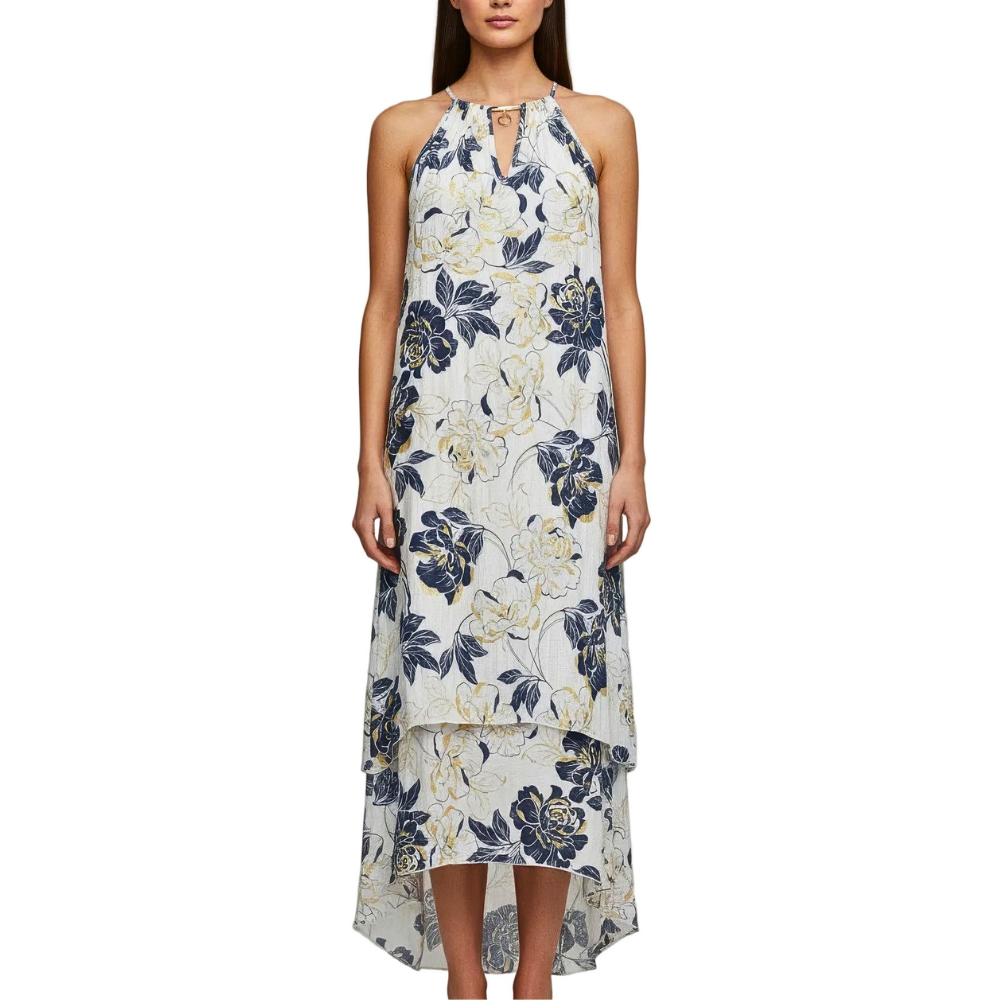 Mlle Gabrielle Midi Dress Floral Backless Sleeveless Halter Neck Party Dresses