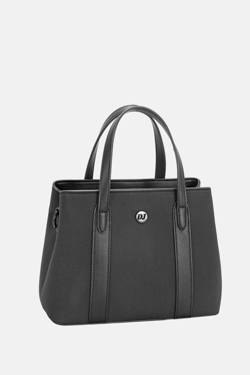 David Jones Canvas Tote Bag Women's Casual Medium Zipper Double Handles