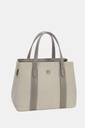 David Jones Canvas Tote Bag Women's Casual Medium Zipper Double Handles