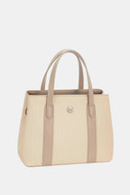 David Jones Canvas Tote Bag Women's Casual Medium Zipper Double Handles