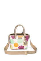David Jones Tote Bag Colorblock Dot Small Casual Zipper Charm Handbags