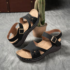 Casual Women's Wedge Sandals Open Toe Platform Mid Heel Comfort Shoes