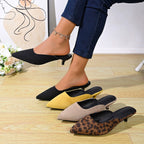 Kitten Low Heels Pumps Point Close Toe Soft Comfort Women's Elegant Shoes