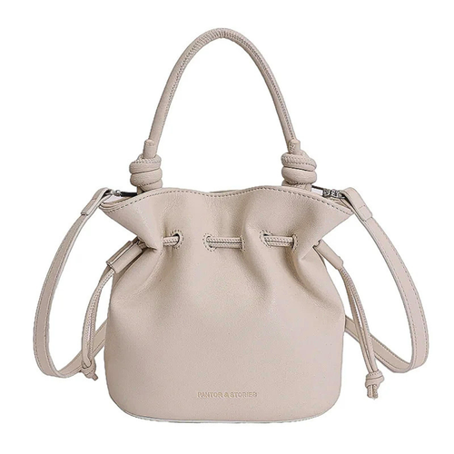 Drawstring Bucket Women's Mini Casual Fashion Crossbody Bag Pu Leather