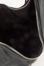 Fame Crescent Shoulder Bag Medium Soft PU Leather Zip Lace-up Hobo Bags