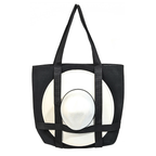 Fame Women's Beach Tote Bag Large Square Hat Carrier Straps Summer Handbags