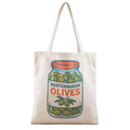 Fame Accessories Tote Shopper Bags Mediterranean Olive Print Lightweight Handbag