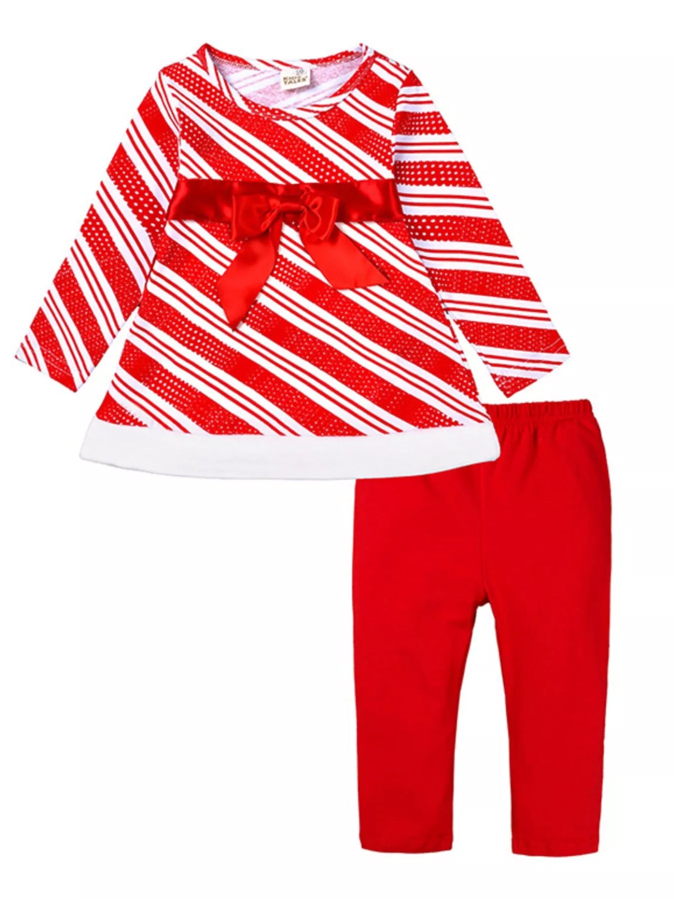 Girl's Outfit Set Striped Christmas Re Children's Top and Pants 2 cs Girl_s_Outfit_Set_Striped_Christmas_Re_Children_s_Top_and_Pants_2_cs Trendsi