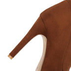 Women’s High Heel Sock Ankle Boots – Pointed Toe, Plus Size