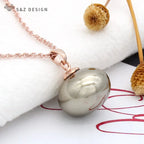 Women's Round Simulated Pearl Pendant Necklace