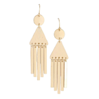 HD ACCESSORIES Wooden Bar Drop Earrings Geometric Fashion Jewelry