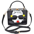 HD ACCESSORIES Box Clutch Bag Pop Star Acrylic Print Square Crossbody Bags