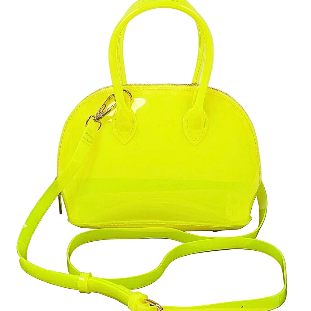 HD ACCESSORIES Creal Tote Bags Transparent Top Handle Small Zipper Handbags