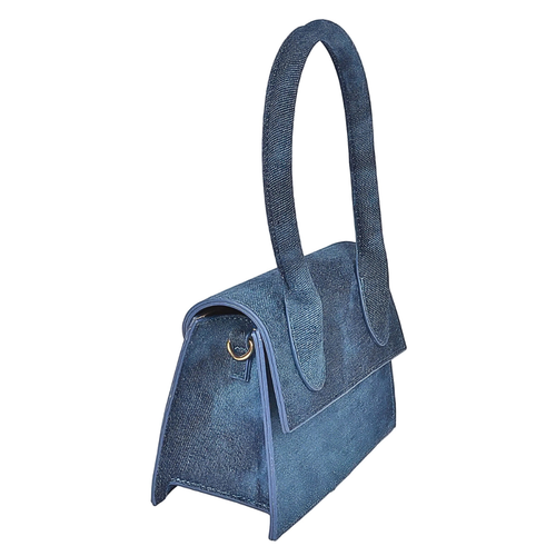HD ACCESSORIES Denim Top Handle Crossbody Bag Flap Fashion Single Strap Purse