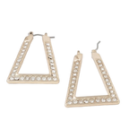 HD ACCESSOIRES Ohrhänger Strass Geometrisches Dreieck Modeschmuck