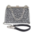 HD ACCESSORIES Evening Clutch Bag Hotfix Rhinestone Beaded Chain Crossbody