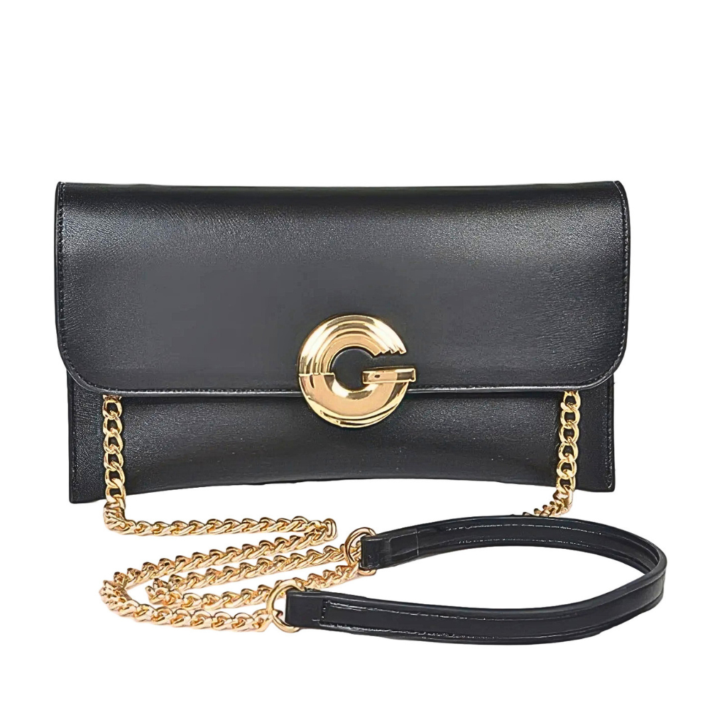 HD ACCESSORIES Leather Clutch Chain Strap G Buckle Flap Small Crossbody Bags
