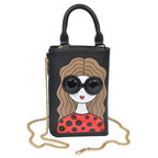 HD ACCESSORIES Mini Phone Crossbody Bag Woman Character Chain Ziper Purse