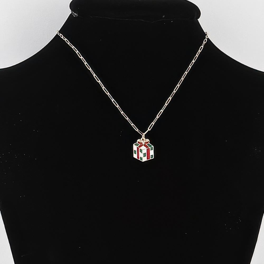 HD ACCESSORIES Pendant Necklace Gift Chain Checker Woman Fashion Jewelry