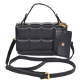 HD ACCESSORIES Quilted Plaid Crossbody Top Handle Bag Women's Fashion Bag