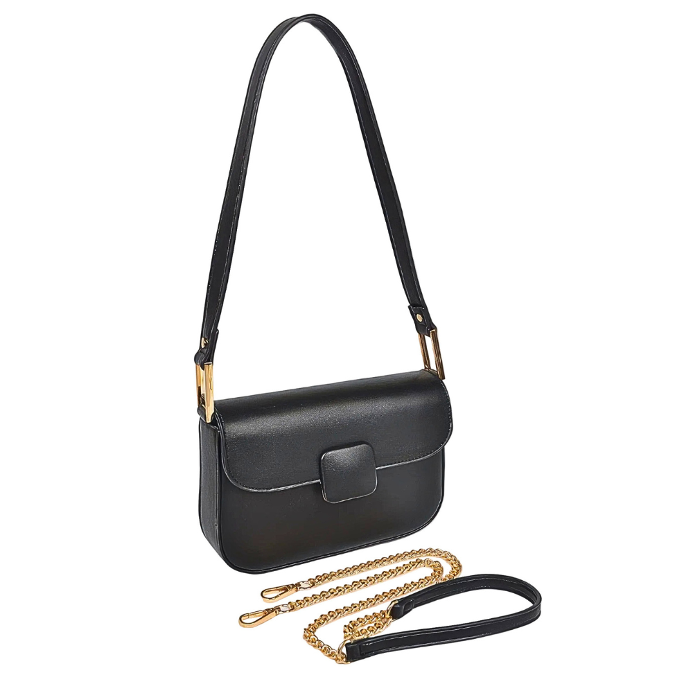 HD ACCESSORIES Shoulder Bag Pu Leather Flap Small Chain Strap Crossbody Purse