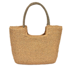 HD ACCESSORIES Stroh-Umhängetasche, gewebt, mittelgroß, Sommer-Strandtaschen