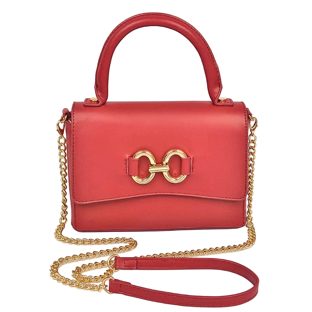 HD ACCESSORIES Tote Handbags Women's Pu Leather Sqaure Chain Crossbody