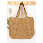 HD ACCESSORIES Woven Straw Tote Bag Large Lightweight Open Summer Beach Bag