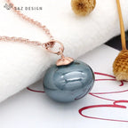 Women's Round Simulated Pearl Pendant Necklace