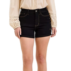 Judy Blue Black Denim Shorts Star Studded High Waist Slim Casual Jeans