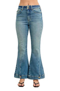 Judy Blue High Waist Vintage Wash Flare Jeans Women’s Denim Retro Boho Style