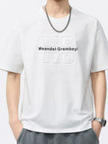 Men's Casual T-Shirt Round Neck Oversized Short Sleeve Top Plus Sizes White Men_s_Casual_T-Shirt_Round_Neck_Oversized_Short_Sleeve_Top_Plus_Sizes Trendsi