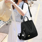 Sequin Backpack Fashion Women's Medium Black Flap Multifunction Shoulder Bag